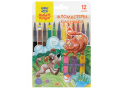 Фломастеры-кисти 12цв Мульти-Пульти "Невероятные приключения",  WP_66929