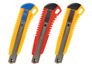 Нож канцелярский 18мм BRAUBERG  "Standard", 3 лезвия  230918
