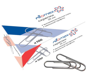 Скрепки канц. 28мм 100шт никел. 4135602 deVente 10/250