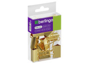 Зажим для бумаг, 25 мм, 10шт  золото  BC1025g  Berlingo