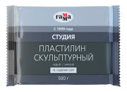 Пластилин  500гр Скульпт.серый.мягк. "Студия" 2.80.Е050.004.2 Гамма