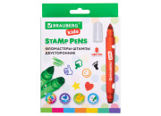 Фломастеры- штамп 08цв в кейсе "FUNNY STAMPS,", Brauberg  152179