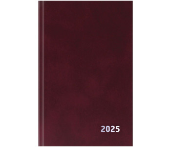 Ежедневник датир  2025г., А5, 168л., бумвинил, BG, бордовый ЕД5тБВ_59611