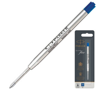 Стержень шарик. "QuinkFlow Ball Point" синий, 98мм, 1,0мм, метал.корпус, 1950371 Parker