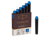 Ампула для ручек чернил.син."Cartridge Quink Mini"  1950409 Parker ЦЕНА ЗА 1ШТ