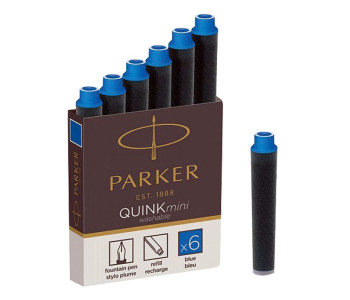 Ампула для ручек чернил.син."Cartridge Quink Mini"  1950409 Parker ЦЕНА ЗА 1ШТ