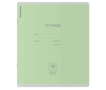 Тетрадь 12л А5 кл.кр Классика зеленая 35186 Erich Krause