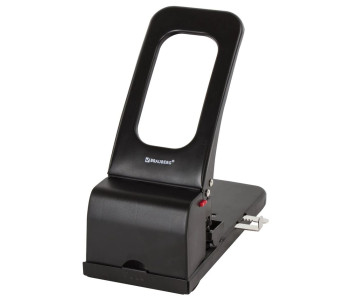 Дырокол металлический МОЩНЫЙ BRAUBERG "Heavy duty", до 100 листов, черный, 226869