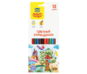 Карандаши цветн. 12шт Невероятные приключения CP_41048 Мульти-Пульти
