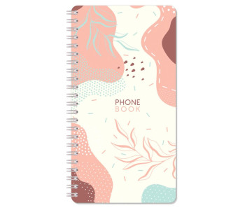Телефонная книга А5, 80л., на гребне OfficeSpace "Стиль. Flora",  Тк80г_48563