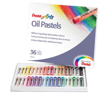Пастель маслянная в картоне 36 цв.  PHN4-36 Pentel