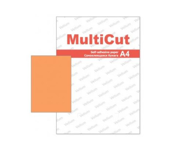 Этикетки на листе А4 210х297мм 100л оранж. 45210297 Multicut