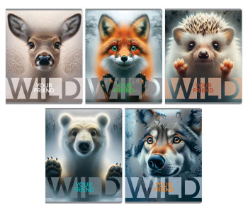 Тетрадь 48л А5 кл. "Wild",  суперэконом Т5ск48 60312 BG