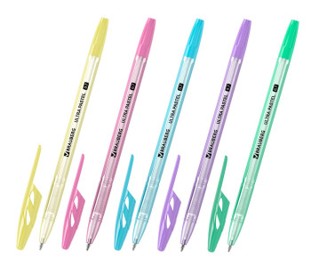 Ручка шарик.  0,7мм BRAUBERG ULTRA PASTEL СИНЯЯ 143568