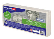 Пластилин скульптурный BRAUBERG ART CLASSIC белый, 1кг, мягкий, 106524