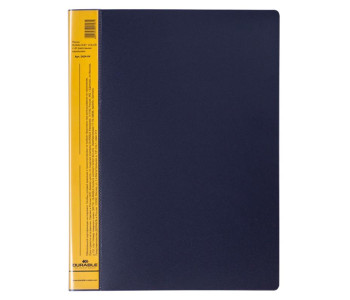 Папка 20 вклад. А4 Durable "DuraLook Color", 17мм, 700мкм, антрацит-желтая RU242204