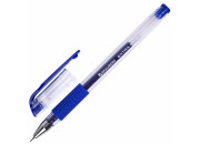 Ручка гелевая синяя с грип BRAUBERG "EXTRA GT NEEDLE  0,5мм 143916