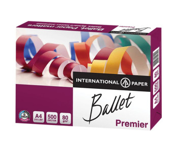 Бумага для ксер. А4 500л 80г/м 99% Ballet Premier  Светогорск Класс А
