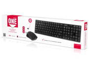 Комплект беспроводной клавиатура + мышь Smartbuy ONE 229352AG, USB, черный SBC-229352AG-K