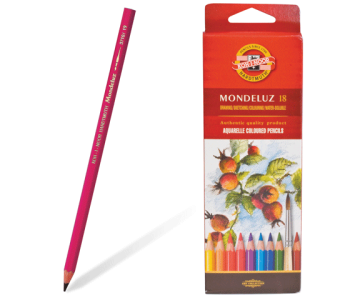 Карандаши цветн. 18шт аквар.MONDELUZ 3717/18 Koh-I-Noor