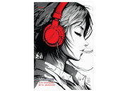 Скетчбук 50л. А5 на склейке MESHU "Girl and music", 90г/м2, soft touch для маркеров MS_53574 Скетчбук 50л. А5 на склейке MESHU "Girl and music", 90г/м2, soft touch для маркеров MS_53574