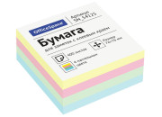 Блок клей. 76x76  400л, 4 пастельных цвета OfficeSpace SN_54125