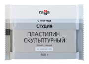 Пластилин  500гр Скульпт.белый мягкий "Студия" 2.80.Е050.004.1/ 280Е0500041  Гамма