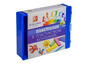 Пластилин 10цв 200гр Классика пластик контейнер 20с 1345-08 Луч