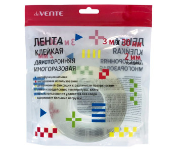 Скотч двуст.  NANO tape 3м*30мм, 2мм, deVente, 4163307