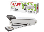 Степлер  №10 металл STAFF Manager, до 12 листов, с антистеплером, черный, 226844