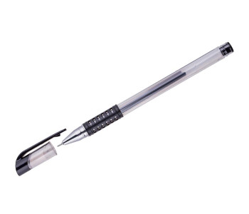 Ручка гелевая черная 0,5 мм грип OfficeSpace GP905BK_6597