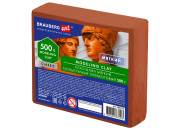 Пластилин скульптурный BRAUBERG ART CLASSIC терракотовый, 0,5кг, мягкий, 106516