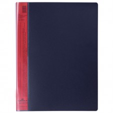 Папка 20 вклад. А4 Durable "DuraLook Color", 17мм, 700мкм, антрацит-красная RU242203