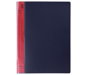 Папка 20 вклад. А4 Durable "DuraLook Color", 17мм, 700мкм, антрацит-красная RU242203