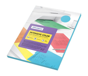 Бумага для ксер. А4 100л 80г/м OfficeSpace Intensive Color (голубой) IC_38226