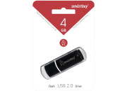 Флэш-диск Smart Buy "Crown"   4GB, USB 2.0 Flash Drive, черный SB4GBCRW-K