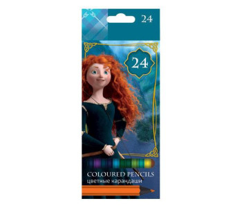 Карандаши цветн. 24шт.Disney Храбрая сердцем 07054857 Балтик