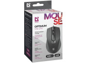 Мышь Defender Optimum MB-270, USB, черный, провод 3btn+Roll 52270