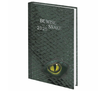 Ежедневник датир  2025 145х215мм, А5, STAFF, ламинир обложка, Snake, 116022