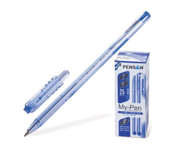 Ручка шариковая "My Pen" чернила на масл. осн. 1мм, синяя 2210