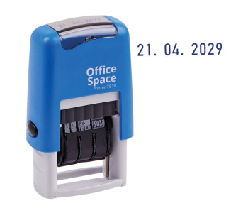 Датер ленточный OfficeSpace, пластик, 1стр., 3мм, банк, блистер BSt_40523 Датер ленточный OfficeSpace, пластик, 1стр., 3мм, банк, блистер BSt_40523