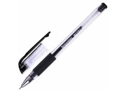 Ручка гелевая черная с грип BRAUBERG "EXTRA GT NEEDLE  0,5мм 143918