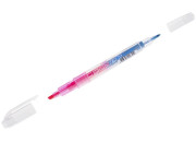 Маркер текст. двуст Crown "Multi Hi-Lighter Twin" розово/голубой, 3/2мм H2-1000