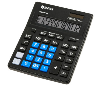 Калькулятор 12-разр. CDB1201-BK/BL Business Line черно/синий 155*205*35мм  Eleven